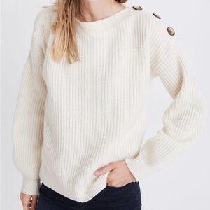MADEWELL Cream merino wool sweater
